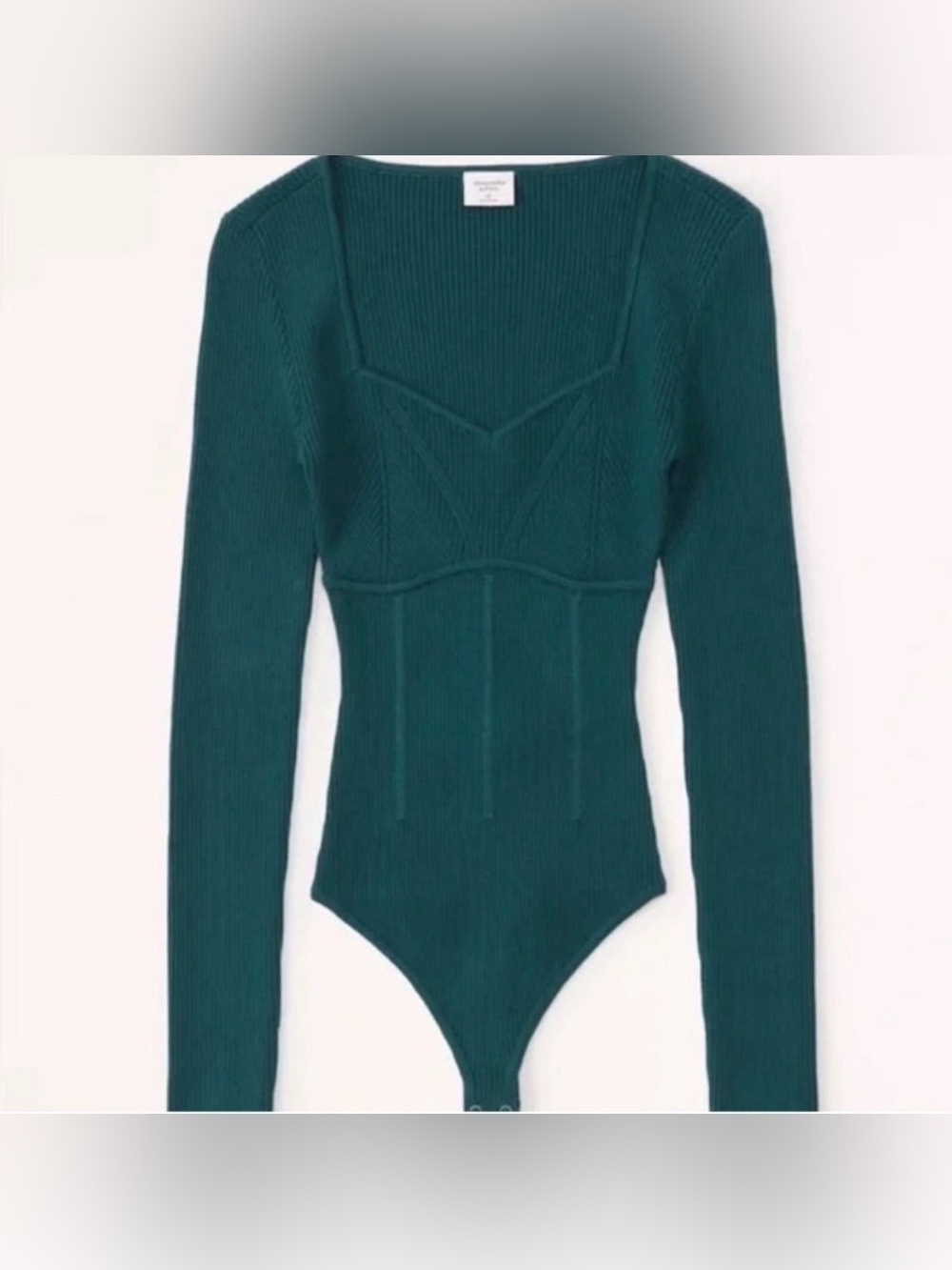 Abercrombie and fitch corset sweetheart sweater bodysuit